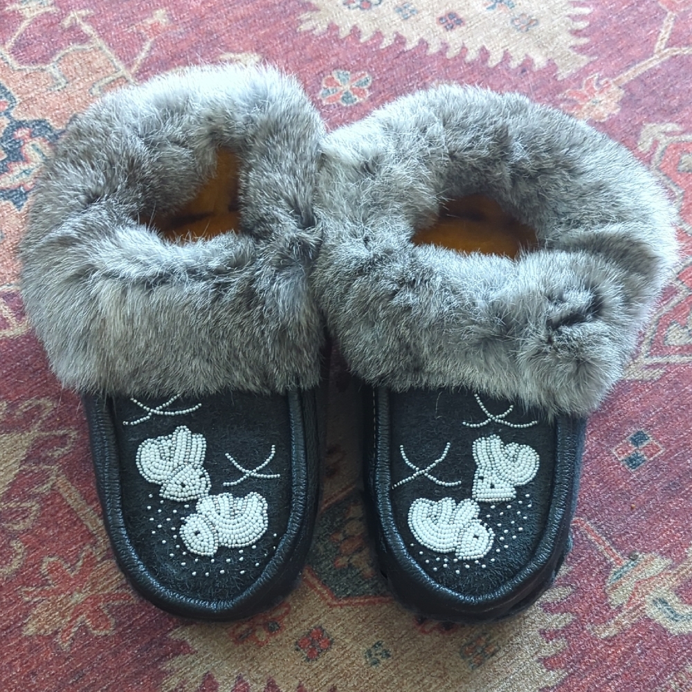 NEW: Women's Shearling, Suede & Real Fur Handmade Moccassins